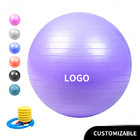 200kg Bantalan Anti Meledak PVC Yoga Fitness Ball 45cm Pilates Gym Ball