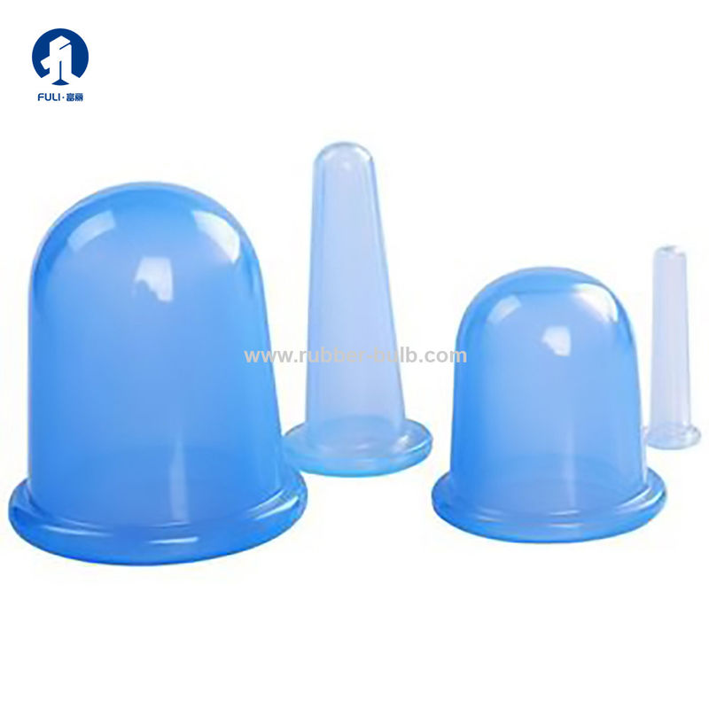 Natural Plant Herbal Silicone Massager Anti Selulit Vacuum Cup 4 Pcs