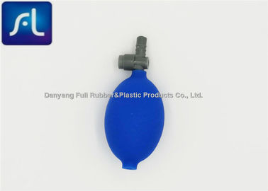 Dark Blue PVC Air Puffer Bulb Durable Flexible Untuk Aplikasi Hisap Rumah Sakit