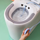 Sitz Bath Dengan Termometer Untuk Perawatan Wasir Kursi Toilet, Perawatan Pascapersalinan, Kit Uap Yoni yang Dapat Dilipat Untuk Wanita