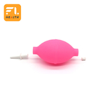 Pink Soft Plastic Camera Cleaning Air Blower Logo Disesuaikan Performa Tinggi